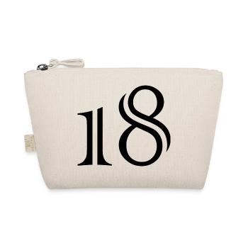 18. 18 JAHRE ALT. 18-JÄHRIGES JUBILÄUM. 18. GEBURTSTAG. - Bio-Täschchen - Natur - Vorne
