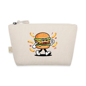 Energiegeladener und gourmetischer Cartoon-Burger - Bio-Täschchen - Natur - Vorne