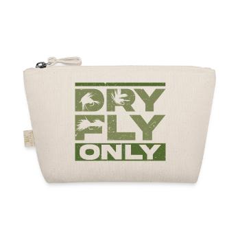 Fly Fishing Fly Angler Dry Fly Only - Organic Pouch - nature - Front