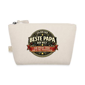 Best dad in the world with pocket money saying - Organic Pouch - nature - Front