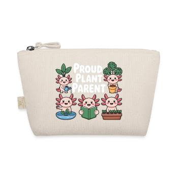 Axolotl Plants Shirt Proud Plant Parent Gift - Organic Pouch - nature - Front