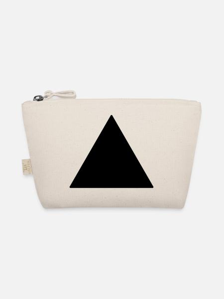 Symbol triangle equilateral black - Organic Pouch - nature - Front
