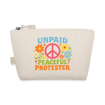 Unpaid Peaceful Protest Retro Flowers - Organic Pouch - nature - Front