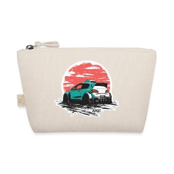 Sketch du coucher de soleil de la voiture de rallye sarcelle - Trousse biologique - nature - Devant