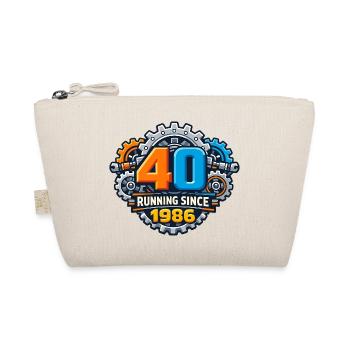 40 years of running since 1986 - Organic Pouch - nature - Front