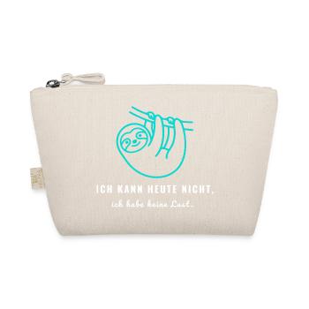 Ich kann heute nicht ich habe keine Lust - Introve - Bio-Täschchen - Natur - Vorne