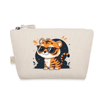 Orange Tiger Sonnenbrille - Bio-Täschchen - Natur - Vorne
