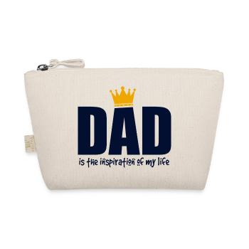 Dad Is My Inspiration King Shirt - Organic Pouch - nature - Front
