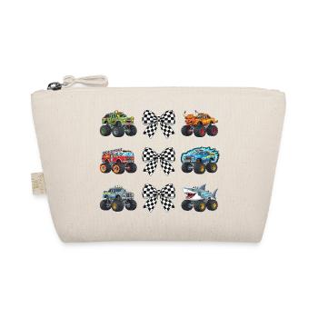 Mama Monster Truck – Cooles Design für Power Mamas - Bio-Täschchen - Natur - Vorne