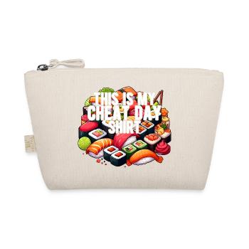 Cheat Day Sushi GYM Body Building Nutrition Funny - Organic Pouch - nature - Front