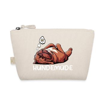 Hundemüde Bordeaux Dogge Bordeauxs Bordeaux Doggen - Bio-Täschchen - Natur - Vorne