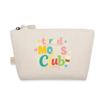 Tired Mamas Club - Coffee Mama Humor - Organic Pouch - nature - Front