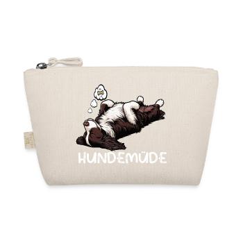 Hundemüde Münsterländer Münsterländerbesitzer  - Bio-Täschchen - Natur - Vorne