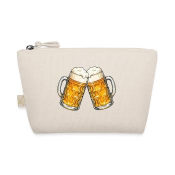 Two beer mugs toast - Organic Pouch - nature - Front