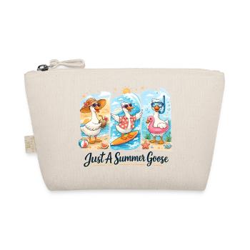 Summer Geese Trio Summer Vibe Vacation Beach - Organic Pouch - nature - Front