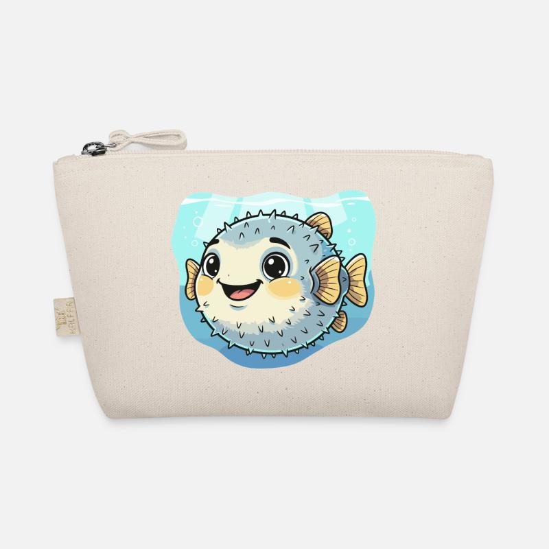 Puffer Fish Kawaii Underwater Delight Organic Pouch