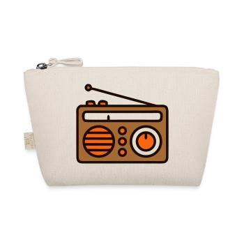 Retro Radio Kassette Musik 80er - Bio-Täschchen - Natur - Vorne