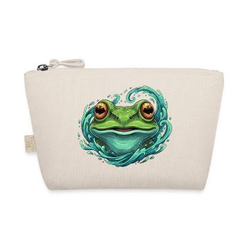Wave Frog Pop Art Illustration - Organic Pouch - nature - Front