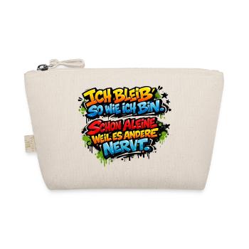 Lustiger Spruch Arbeit Büro Job Graffiti - Bio-Täschchen - Natur - Vorne