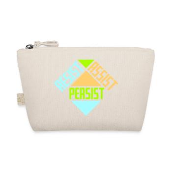 Resist Assist Persist Aktivismus Motivation Logo - Bio-Täschchen - Natur - Vorne