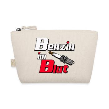Benzin im Blut – Motorsport Flair - Bio-Täschchen - Natur - Vorne