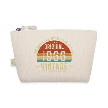 1966 Vintage Retro Geburtstagsgeschenk - Bio-Täschchen - Natur - Vorne