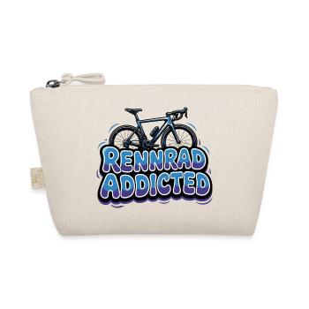 Rennrad Retro Bunt - Rennraf Fahrer Geschenkidee - Bio-Täschchen - Natur - Vorne