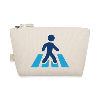 Pedestrian Crossing Solid Icon Crosswalk Safety Si - Organic Pouch - nature - Front