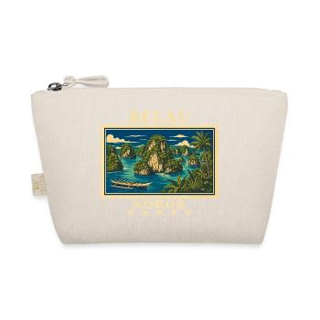 Palau Koror Vintage Travel Brand - Organic Pouch - nature - Front