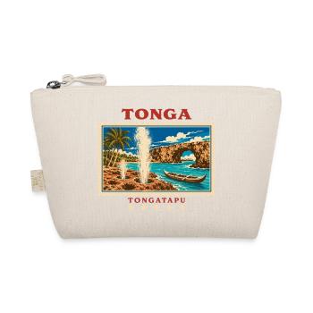 Tonga Tongatapu Vintage Travel Brand - Organic Pouch - nature - Front