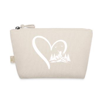 Hiking Lover Mountain Hiking Heart Mountain Lover - Organic Pouch - nature - Front