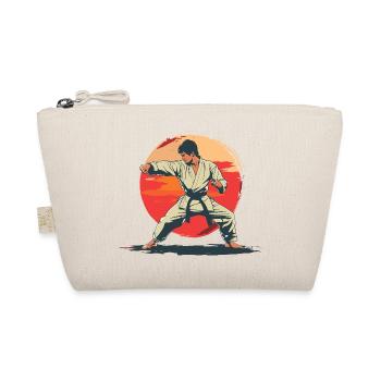 Karate Boy Graphic - Organic Pouch - nature - Front