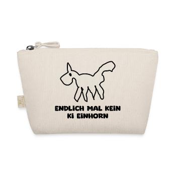 Endlich mal kein KI einhorn - Bio-Täschchen - Natur - Vorne