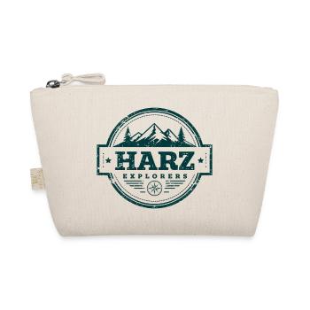 Harz Explorers Badge | Vintage Outdoor Logo - Bio-Täschchen - Natur - Vorne