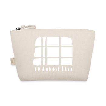 Wool blanket handmade gift - Organic Pouch - nature - Front