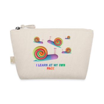I learn at my own pace - Organic Pouch - nature - Front