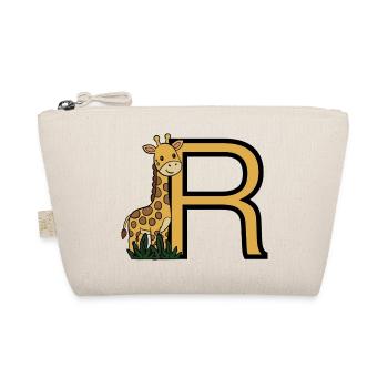 Giraffe with golden R - Organic Pouch - nature - Front