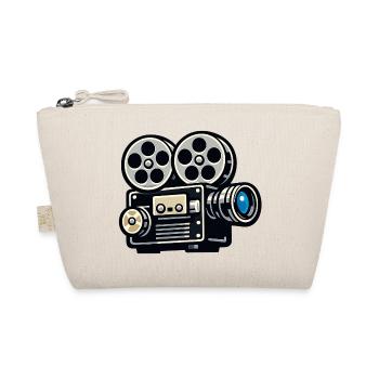 Vintage Movie Projector Illustration - Organic Pouch - nature - Front