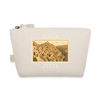 Italien Matera Vintage Reisemarke - Bio-Täschchen - Natur - Vorne