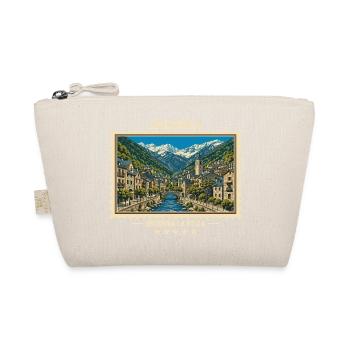 Andorra Andorra la Vella Vintage Reisemarke - Bio-Täschchen - Natur - Vorne