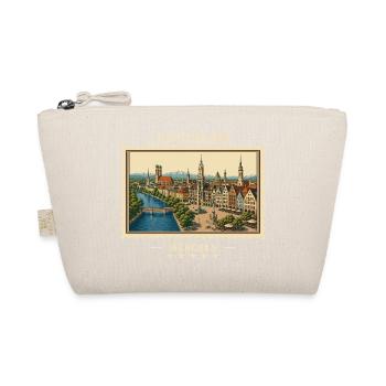 Deutschland München Vintage Reisemarke - Bio-Täschchen - Natur - Vorne