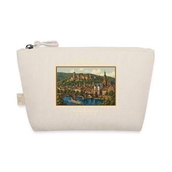 Deutschland Heidelberg Vintage Reisemarke - Bio-Täschchen - Natur - Vorne