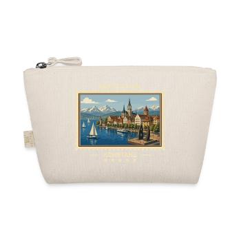 Deutschland Konstanz Vintage Reisemarke - Bio-Täschchen - Natur - Vorne