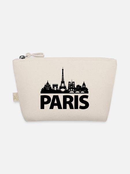 PARIS Skyline - Bio-Täschchen - Natur