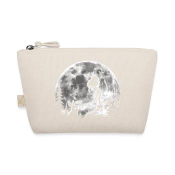 Skeleton Boop Creepy Cute Bunny Goth - Organic Pouch - nature - Front