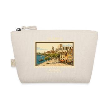 Frankreich Arles Vintage Reisemarke - Bio-Täschchen - Natur - Vorne