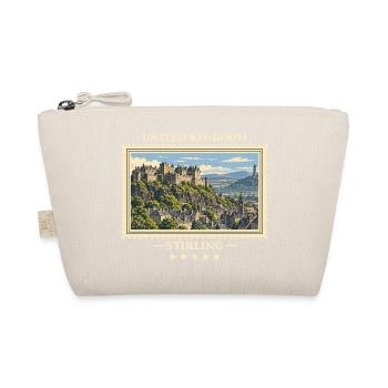 Großbritannien Stirling Vintage Reisemarke - Bio-Täschchen - Natur - Vorne