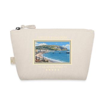 Großbritannien Llandudno Vintage Reisemarke - Bio-Täschchen - Natur - Vorne