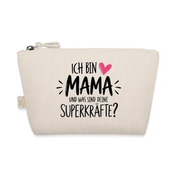 Ich bin Mama und was sind deine Superkräfte? - Bio-Täschchen - Natur - Vorne