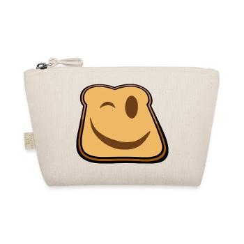 Winkender Toast Cartoon - Bio-Täschchen - Natur - Vorne